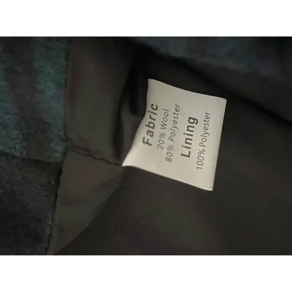 New Women’s Plaid Wool Skirt Size Medium - Picture 6 of 7